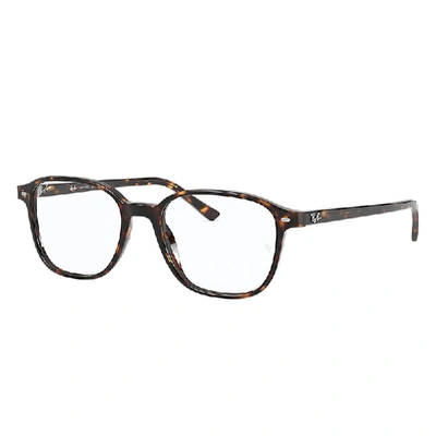 RAY BAN LEONARD OPTICS  HAVANA FASSUNG KLAR GLAS POLARISIERT 49-17