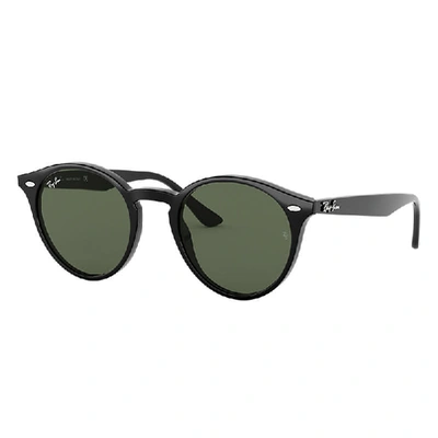 RAY BAN RB2180 SUNGLASSES BLACK FRAME GREEN LENSES 51-20