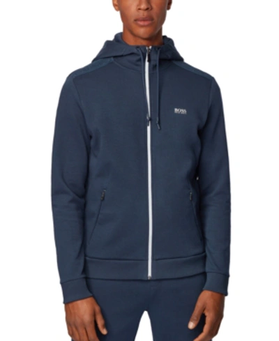 HUGO BOSS BOSS MEN'S SAGGY TR ZIP-THROUGH HOODED SWEATSHIRT