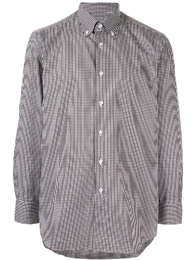 BRIONI CHECK BUTTON-DOWN SHIRT