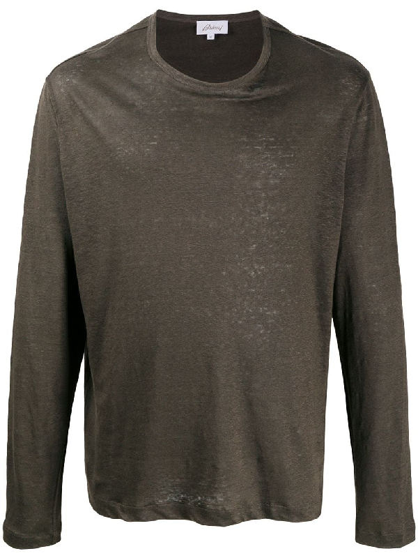 brown crew neck jumper