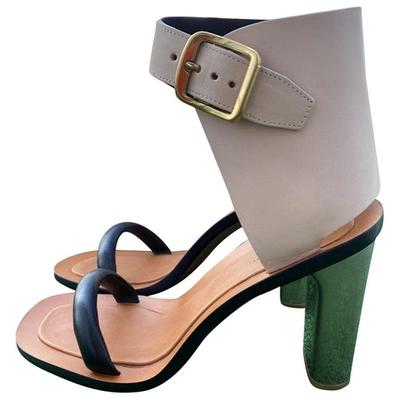 CELINE BAM LEATHER SANDALS