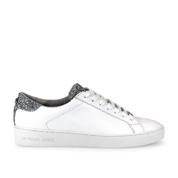 michael kors silver tennis shoes