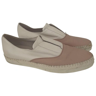 TOD'S PINK LEATHER TRAINERS