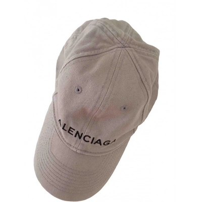 BALENCIAGA GREY COTTON HAT