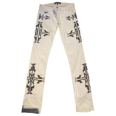ISABEL MARANT WHITE COTTON TROUSERS