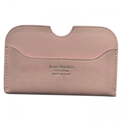 ACNE STUDIOS PINK LEATHER PURSES, WALLET & CASES