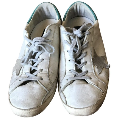 GOLDEN GOOSE SUPERSTAR WHITE LEATHER TRAINERS
