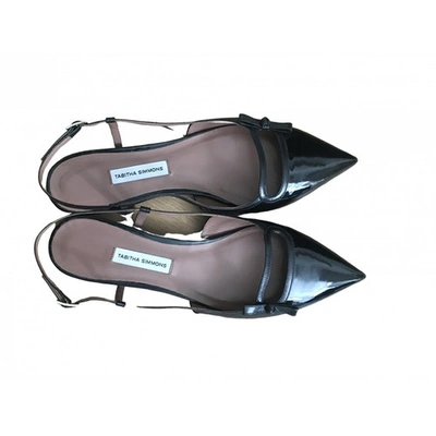 TABITHA SIMMONS PATENT LEATHER BALLET FLATS