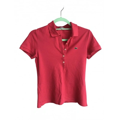 LACOSTE PINK COTTON TOP