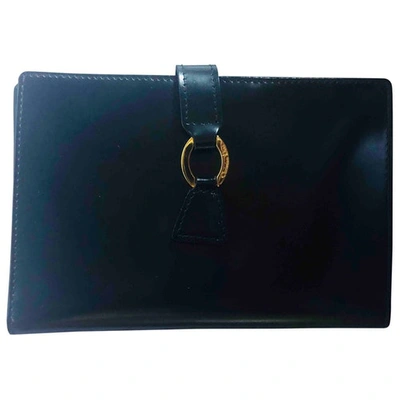 DIOR BLACK PATENT LEATHER WALLET