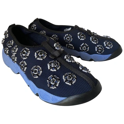 DIOR FUSION NAVY CLOTH TRAINERS