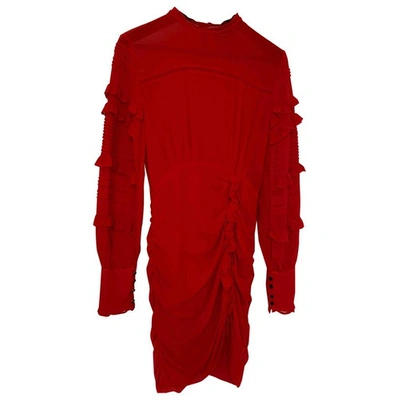 ISABEL MARANT RED SILK DRESS