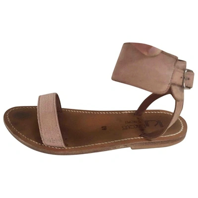 KJACQUES PINK LEATHER SANDALS