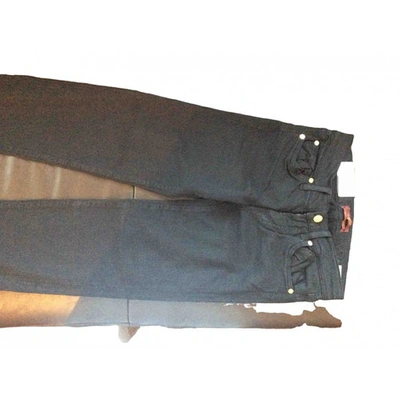 7 FOR ALL MANKIND BLACK COTTON - ELASTHANE JEANS