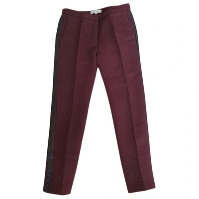 SANDRO LEATHER TROUSERS