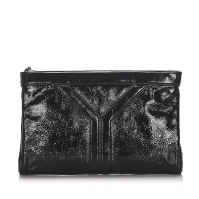YSL PATENT LEATHER CLUTCH BAG