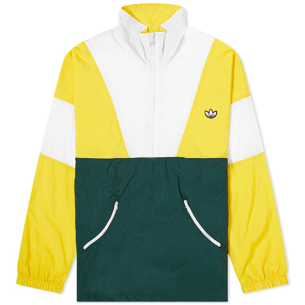 adidas track top yellow