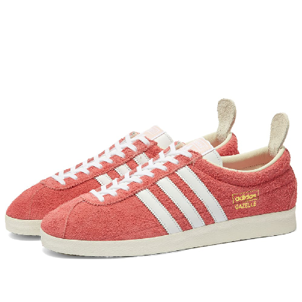 pink suede gazelles