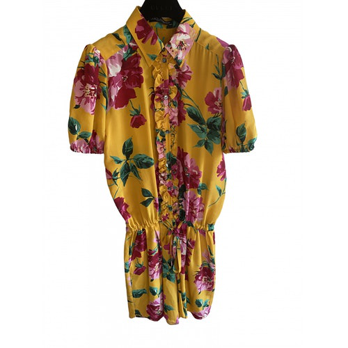 yellow silk jumpsuit