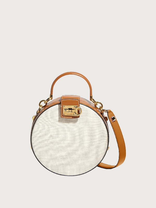 ferragamo round studio bag