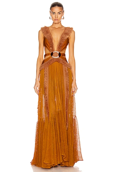 PATBO NETTED FRINGE BEACH DRESS