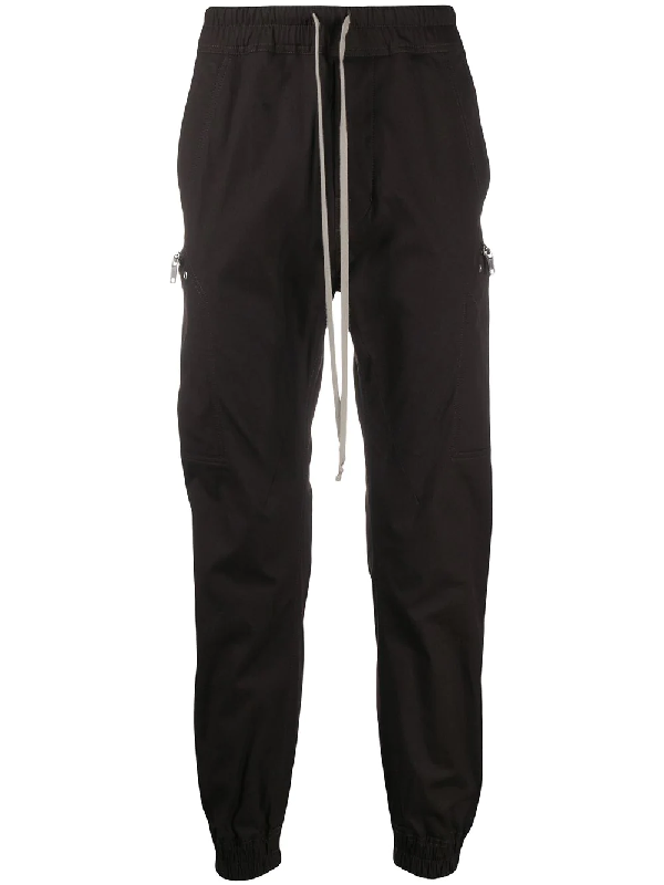 rick owens drop crotch joggers