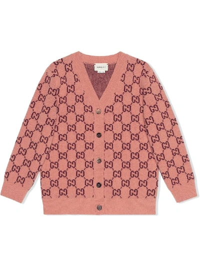 Farfetch Children's Gg Wool Cardigan Sweater Gucci Baby Girl