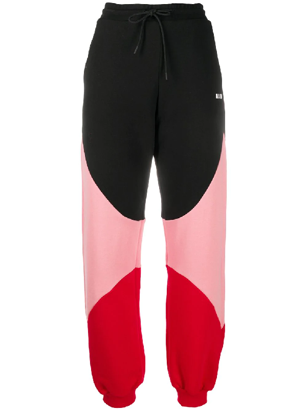red colour track pants