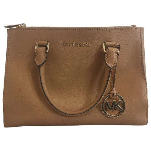 camel michael kors handbag