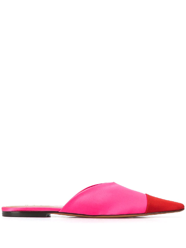 hot pink mules