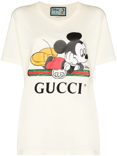 GUCCI MICKEY MOUSE LOGO T-SHIRT