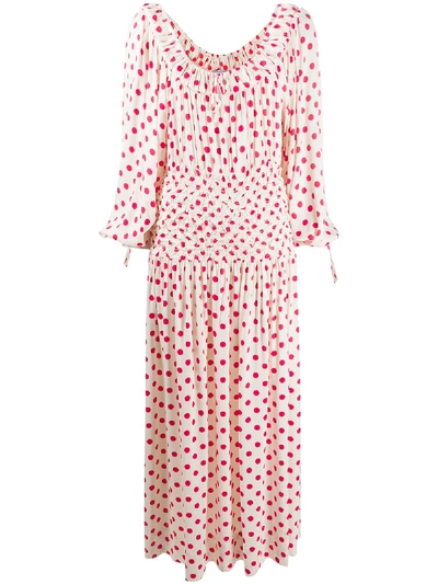 SAKS POTTS POLKA-DOT PRINT DRESS