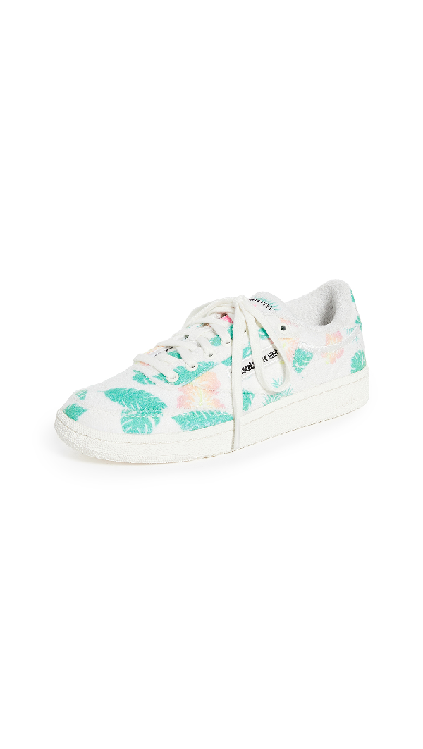 reebok flower print sneakers