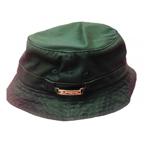 supreme green hat