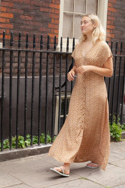 SAMSOE & SAMSOE VALERIE BLOSSOM LONG DRESS