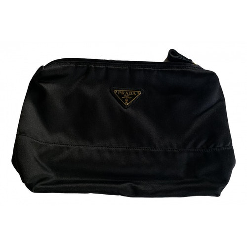 prada black clutch bag