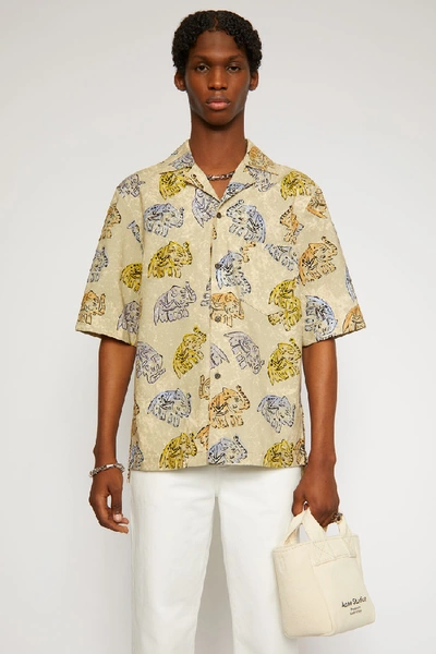 トップス Acnestudios print patch shirt34 Acne Studios Men's Patch Face Red Cotton T Shirt Size S | eBay