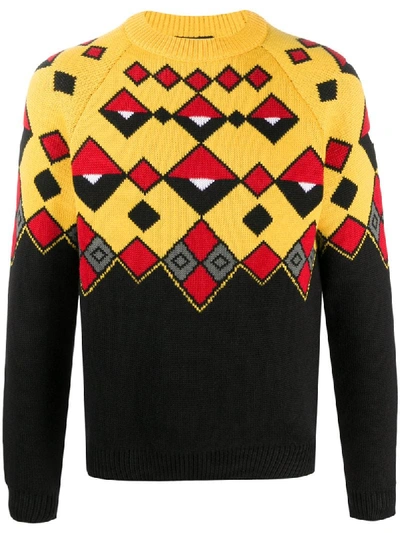 PRADA GEOMETRIC PRINT JUMPER