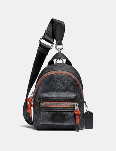 COACH COACH ACADEMY BACKPACK 15 IN SIGNATURE CANVAS