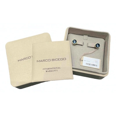 MARCO BICEGO BLUE YELLOW GOLD EARRINGS
