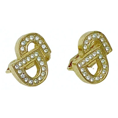 DIOR GOLD GOLD AND STEEL EARRINGS