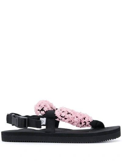 CECILIE BAHNSEN X SUICOKE KAT FLORAL SANDALS