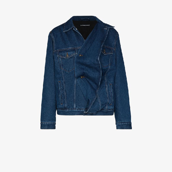 y project denim jacket long sleeves