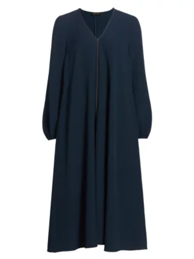 STINE GOYA Brooklyn Puff-Sleeve Midi Dress