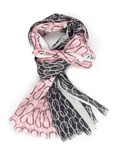 FURLA MIMI STOLE ROSA/NERO MODAL WOMAN