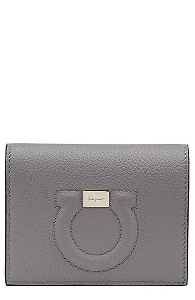 FERRAGAMO CITY QUILTED GANCIO LEATHER WALLET