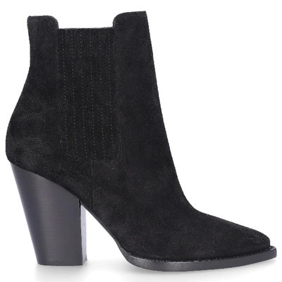 SAINT LAURENT ANKLE BOOTS THEO SUEDE