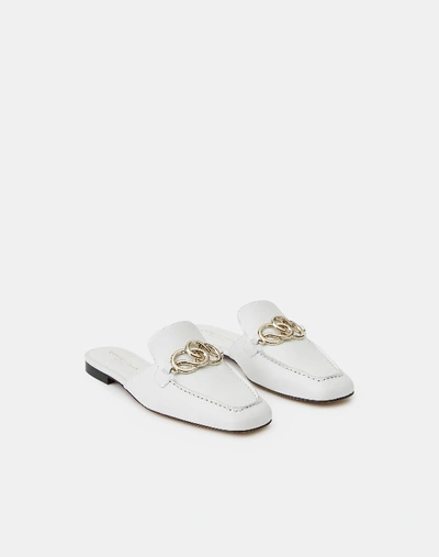 LAFAYETTE 148 LEATHER EMILY INFINITY MULE-WHITE