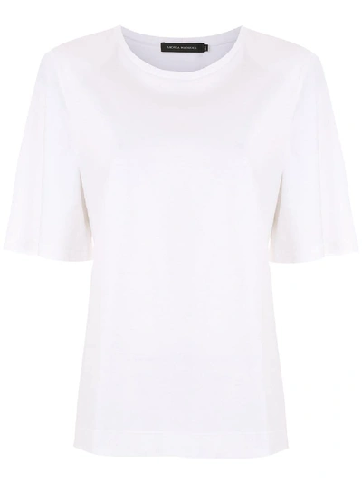 ANDREA MARQUES STRUCTURED SHOULDERS T-SHIRT